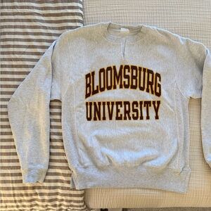Champion Gray Bloomsburg University Crewneck Sweater